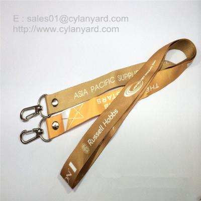 China Two Ends Open Lanyards, Open Double-Ended full color lanyard with rivet seal for sale