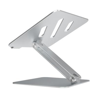 China High Quality Angle Ergonomic Portable Adjustable Laptop Stand Holder Metal Laptop Desk Silver Stand for sale