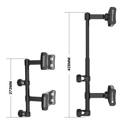 China Anatec Double Cradles Double Cradles Car Rear Mount For Automobile Back Seat Mobile Phone And Tablet Holder for sale