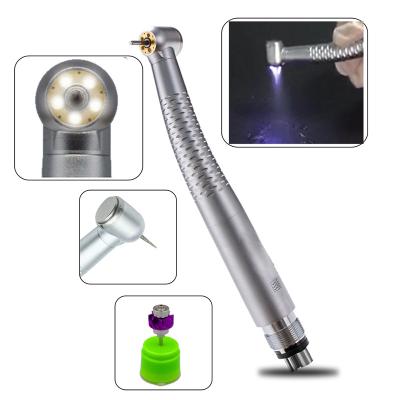 China With SUPER LED EXPO SEVEN Dental Handpiece Supplier 2 or 4 Holes Equipment 5 Led Shadowless High Speed ​​Light 5 Sprays Air Turbine Handpiece for sale