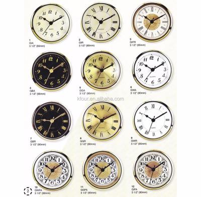 China ABS 90mm Quartz Clock Insert Clock Head With Plastic Bezel for sale