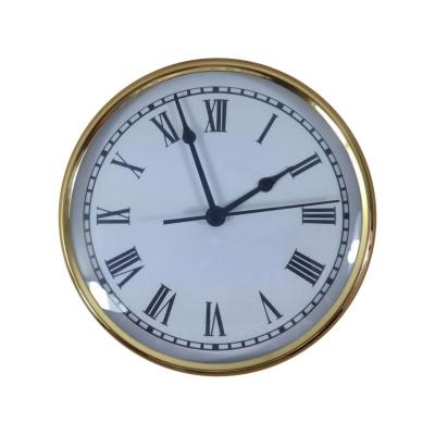 China Decoration Clock Insert/Clock Fit-UPS/Clock Head Dia.152mm (6 inch) with Brass Bezel and Glass Lens Model F152WRC for sale