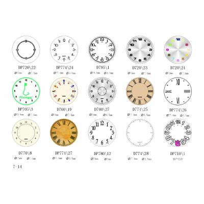 China Metal Thermometer Barometer Hygrometer Clock Dial Clock Face For Wall Clock for sale