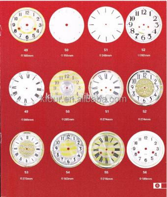 China Chinese High Quality KFOUR Clock Part 2 Dial 2 Grandfather Clock Pendulum Lead Shape Component for sale