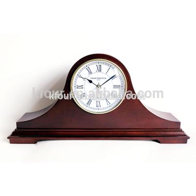 China Quartz Cogs Motor KFOUR High Quality Solid Wood Mantel Clock With Westminster Chime From Factory for sale