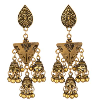 China Indian Bohemian BOHEMIA Factory Supply Direct Large Alloy Earrings In Good Prices for sale