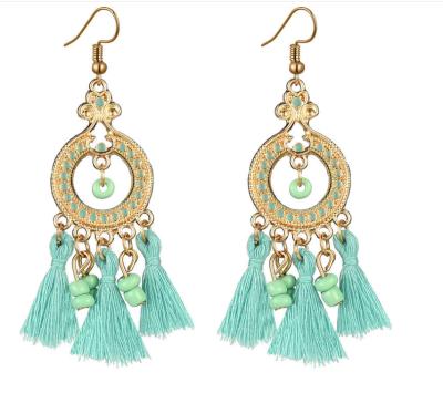 China Custom Classic BOHEMIA Vintage Yard Boho Tassel Fringe Earrings For Women Wholesale for sale