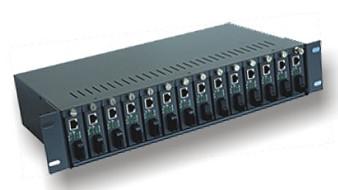 China 14 Slots 16 Slots Unmanaged Media Converter Chassis 10/100M Rack gemonteerd Chassis Te koop