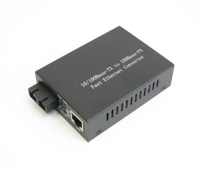 China 10/100Base-Tx tot 100Base-Fx SC Media Converter Dual Fiber Duplex Te koop