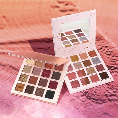 China New Arrival Women Waterproof 16 Color Make Up Matte Shimmer Powder Eyeshadow Palette for sale