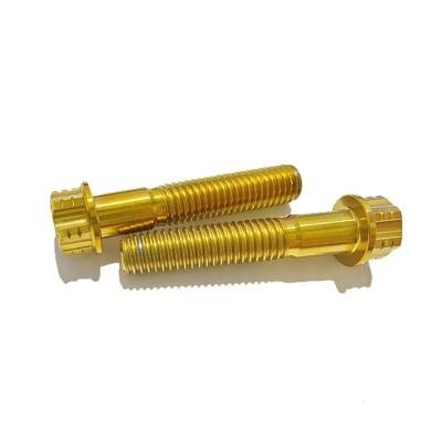 China Industry M5 M6 M7 M8 M10 M12 30 40 50 60 70 80 90mm Titanium Hex Head Flange Bolt Screws for sale