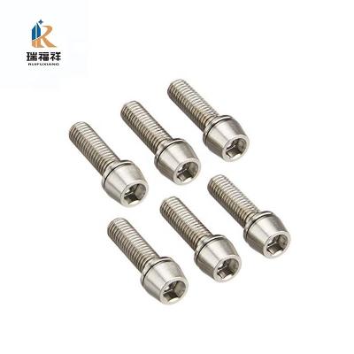 China Industry Hot Colored Titanium Bolts Hex Socket Head Cap Screws For Bicycle for sale