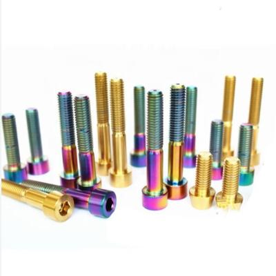 China Wholesale Industry Factory Price Gr2 Gr5 Titanium Hex Bolt Socket Head Cap Screws for sale