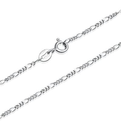 China 1.5mm Nickel Free 925 Inch Sterling Silver Italian Figaro Chain Necklace 14-30 for sale