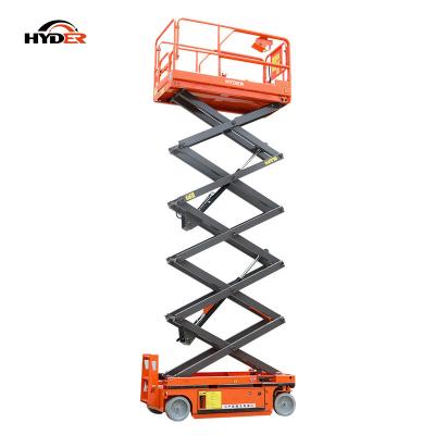 China Hot Sale 300kgs 6M/8M/10M Electric Driven Mobill Scissor Lift Battery Operated Platform For Hotels for sale