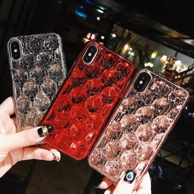 China Trendy Ice Slot Case For iPhone X 10 6 6S 7 8 Plus Luxury Fashion Luminous Plating Phone Case For iPhone 7 Cell Phone Accessory for sale