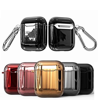 China Fashionable Soft TPU Plated Case For AirPods Cases Charging Shockproof Cover Device for sale