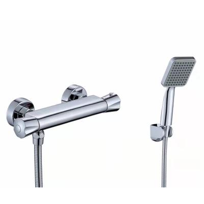 China Without Slide Bar Good Quality Brass Thermostatic Shower Set With Hand Shower For Bathroom for sale