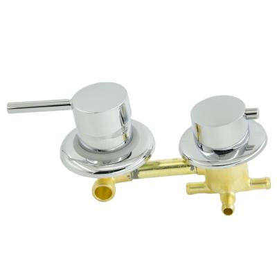 China Without Shower Brass Mechanical Panel Room Slide Bar Shower Hot Cold Water Mixer With 3 Way Manual Diverter Shower Mixer for sale