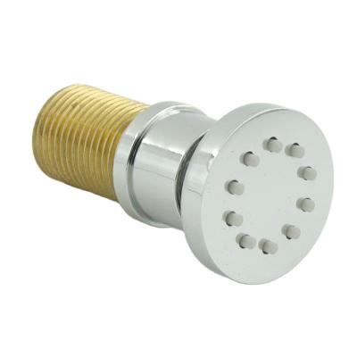 China Without Needle Shower Spray Jet Round Adjustable Solid Brass Massage Shower Body Spray for sale