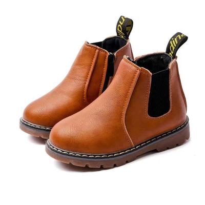 China 2022 new side zipper children's shoes British short Martin boots autumn retro and winter fashion for sale