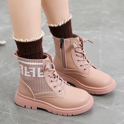 China Light weight more than 10 years experience zipper girls fashion newborn zipper boot belt children's leather boots winter boots for sale