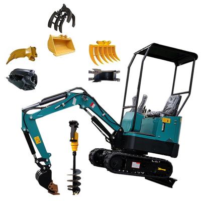 China Farms Rated Power 1.2 Ton Excavator Small Bare Weight Mini Excavator 1 Ton Working Good Traction China Product for sale