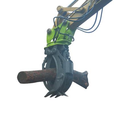 China Excavator Custom Timber Grapple Hydraulic Rotator Grapple for sale