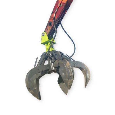 China High Durability Orange Peel Grapple Excavator Steel Scrap Grab Hydraulic Scrap Grab Orange Peel Grapple On Sale for sale