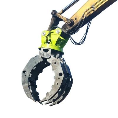 China Wooden Excavator Attachment Grapple Wooden Hydraulic Rotating Grapple Grapple Log Grapple Stone Grapple for sale