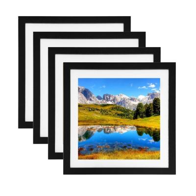 China Multi-size Creative Wall Picture Frame Square Creativity Natural Solid Wood Photo Picture Picture Frame Photography Picture Poster for sale