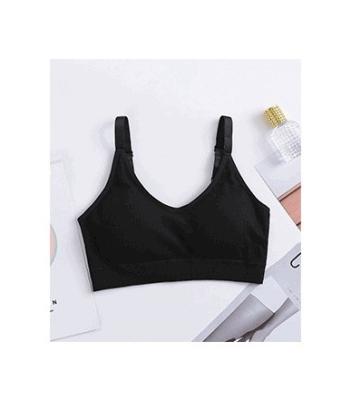 China Sustainable Bear Thread Wrap Chest Beautiful Back Running Shockproof Sports Bra No Steel Ring Sleep Vest Tube Top Underwear Women for sale