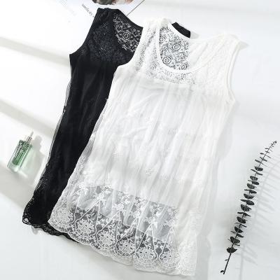 China Sustainable Vest Women Top Sexy Lace Spring And Summer Bottoming Shirt Inside And Outside Wear Sleeveless Inside With Slim Suspenders for sale