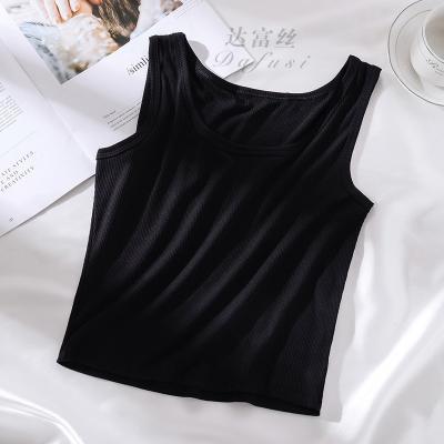 China Sustainable Camisole Women Summer Outer Wear Bottoming Short I-shaped Vest Tight-fitting Wholesale for sale