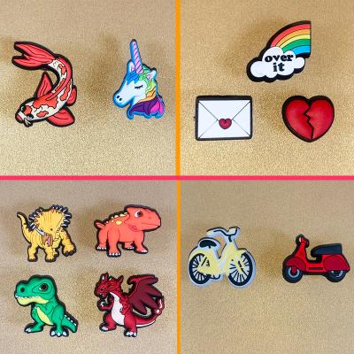 China Eco-Friendly Cartoon Logo Soft Rubber PVC Croc Shoe Charms For Shoes Accessories - Animals for sale