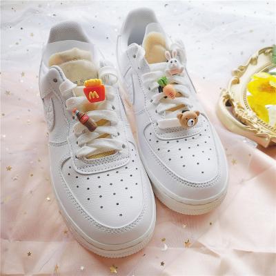 China Eco-friendly Shoe Decorations Charms Designer Strawberry Magic Wand White Shoe Buckle Rabbit Carrot Shoe Canvas for sale