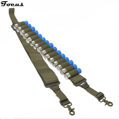 China 2 Point Rifle Gun Launch 2 Point Rifle Gun Shell Cartridage 12 Sling 15 Ammo Carrier Tactical Military Hunting Bandolier 20GA for sale