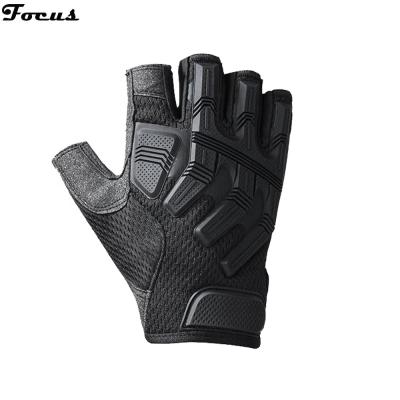 China Tactical Fingerless Glove Army Fingerless Touch Screen Gloves Military Rubber Protective Mittens Fit Bicycle Shooting Retraining Training for sale