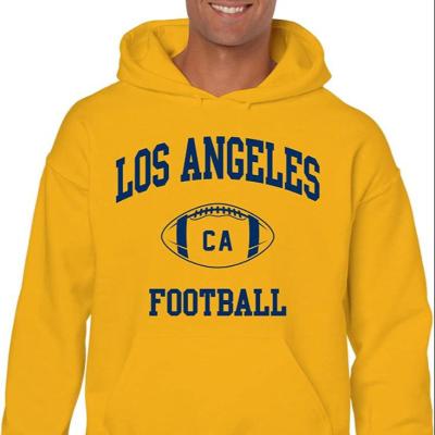 China Hot Sale Anti-Wrinkle Los Angeles Football Team Man Sports Hoodies Customize Polyester Man Sports Sweatshirts Football Man Hoodies for sale