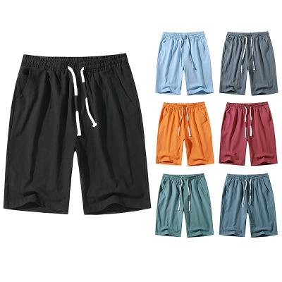 China Sandy Casual Ball Pocket Summer Travel Solid Color Anti-wrinkle Rope Men's Fashion Beach Men's Shorts Pants Outdoor Daily Travel Pants for sale