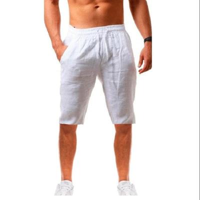 China 2022 New Anti-Wrinkle Men's Cotton Canvas Shorts Pants Male Summer Solid Color Breathable Canvas Fitness Streetwear S-4XL for sale