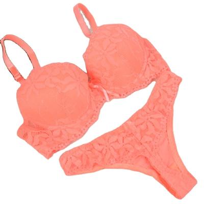 China 2017 QUICK DRY New Sexy Bra Set Push VS Bra+Lace Embroidery Romantic French Bra Women's Underwear Set Bra Panty Set for sale