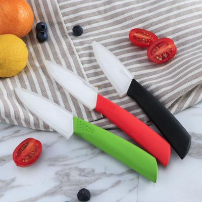 China Viable Colorful Small Fruit Knife Ceramic Plastic Handle Ceramic Blade Portable Knife for sale