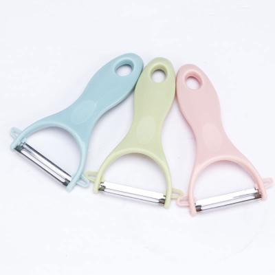 China Amazon Viable Hot Sales Kitchen Tools Stainless Steel Plastic Peeler Handle Potato Cucumber Carrot Fruit Peeler for sale