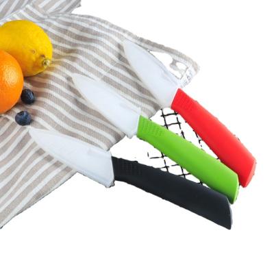 China Viable Amazon Sells Colorful Ceramic Handle Plastic Ceramic Blade Knife Small Fruit Portable Knife for sale