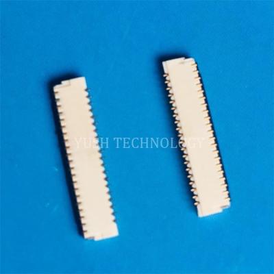 China HIGH QUALITY CONNECTION 0.3MM PITCH SIZE 1.0MM LOCK TYPE GRADE SLANTED SIDE FFC CONTACT MILITART / FPC CONNECTOR for sale