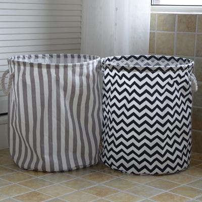 China Factory Direct Viable Hair Laundry Hamper Foldable Dirty Clothes Storage Large Basket With Cotton Rope Handle for sale