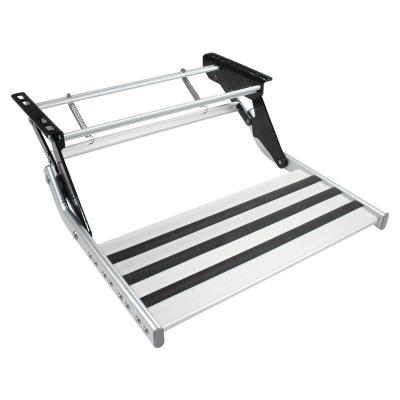 China Anti-skid design rv high strength aluminum manual pull out steps caravan stepper for sale