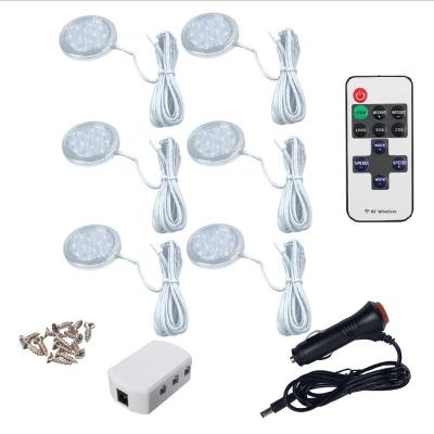 China RV Parts Warm White Under Cabinet Lighting 10 Pcs Spotlight LED Lights 12V L60mm x H7mm for sale