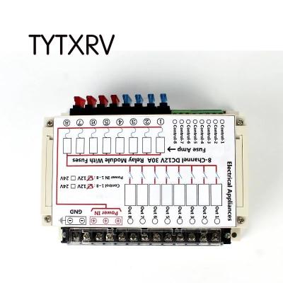 China TYTXRV RV 8-Channel DC 12V 30A Sealed Relay Module With Fuses for sale